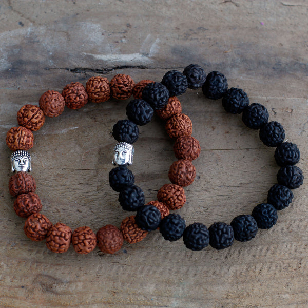 Rudraksha Buddha Mala