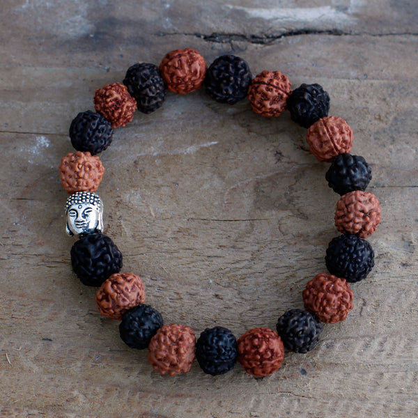 Rudraksha Buddha Mala